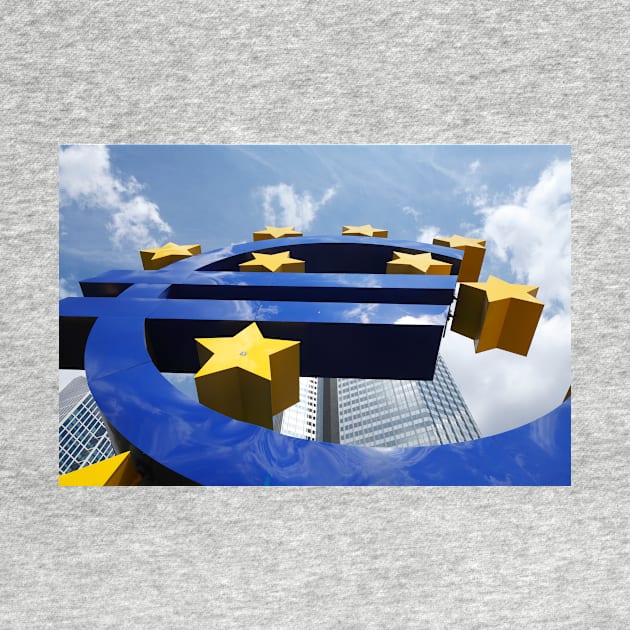 Euro symbol in front of the ECB building, Frankfurt by Kruegerfoto